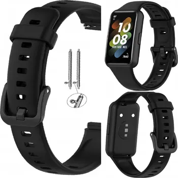 Řemínek na hodinky Řemínek Boja Straps pro Huawei, černý