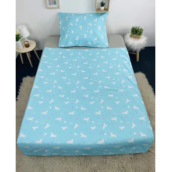 Povlečení Dětské bavlněné povlečení, jednolůžko - Jednorožec-Sale