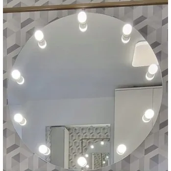 Zrcadlo Zrcadlo kulaté 90 cm pro líčení vizáž Hollywood