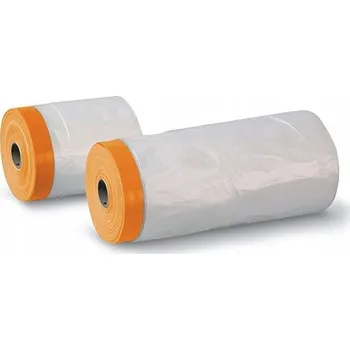 Zakrývací fólie na malování OCHRANA PROTI STŘÍKÁNÍ Fólie malířská s páskou 140 Cm x 33 m