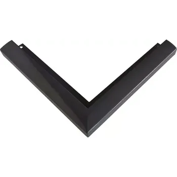 Soklový profil - zamykací - vnější roh (Vnější roh, vnitřní výška H 17,8 mm | spára 21 mm | rozměr 190x190 mmm | Barva: grafit RAL 7024)