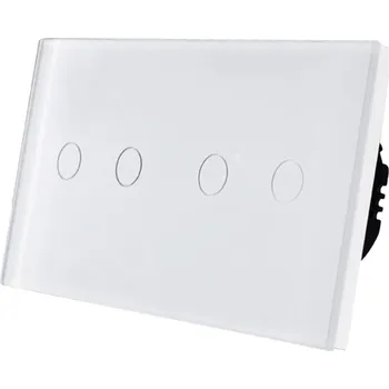 vypínač Dvojitý dotykový vypínač Bseed bílý BS0013WF