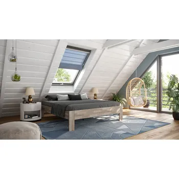 Postel Dřevěná postel Amien, provedení futon, masiv buk, BO105, 160x200 cm