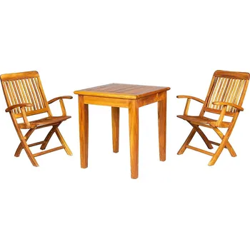 Zahradní nábytek DEOKORK Teaková sestava DANTE ANGELO