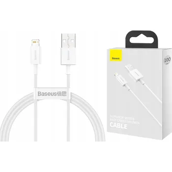 Datový kabel Kabel Baseus USB - Apple Lightning 1 m bílý