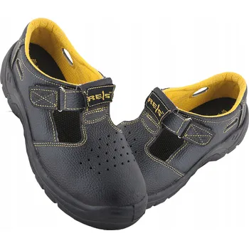 Pracovní obuv Pracovní sandály s ocelovou špičkou, kožené, velikost 42