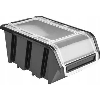 Dóza na potraviny Nádoby s víkem Botle PRO-KTR20F-S411X50 černé 120x195x90 mm 50 kusů