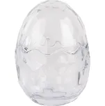 Skleněná dóza s víkem ve tvaru vejce – Ø 9*12 cm