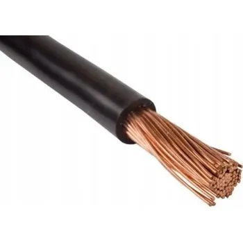elektrický kabel Elektrický kabel kulatý, ohebný, lanko LgY 1 x 2,5 černý