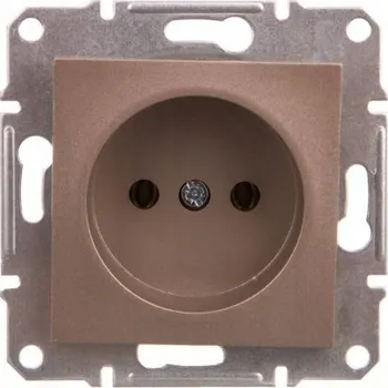 Elektrická zásuvka Hnědá Elektrická Zásuvka Schneider Electric