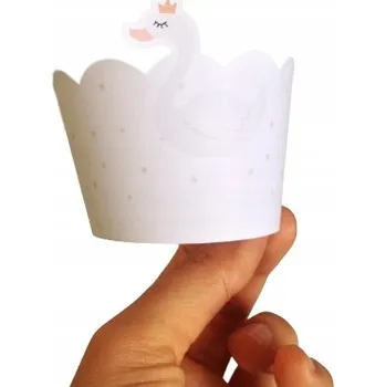 Vrták Obaly na muffiny dekorace LABUTĚ