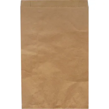 Jednorázové nádobí Sáček papírový 22+6x37cm hnědý - 500 ks