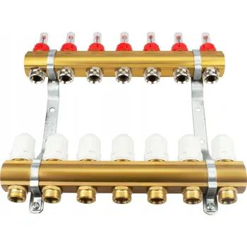 rozdělovač topení Rozdělovač topení pro podlahové topení, 7 okruhů
