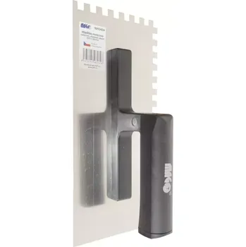 Zednické hladítko Hladítko nerezové Magg NH0404 - 270x130mm, zub 8mm, plastová rukojeť, 0.25kg