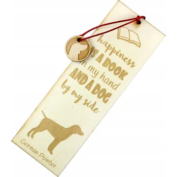 Doplněk ke knize Německý drátosrstý ohař - gravírovaná záložka do knihy se psem