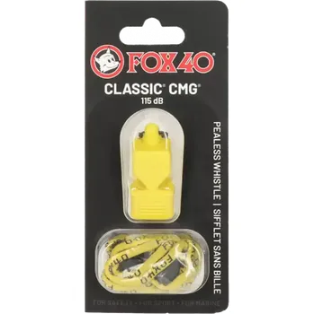 Píšťalka pro rozhodčího Píšťalka s provázkem Fox40 Classic CMG žlutá