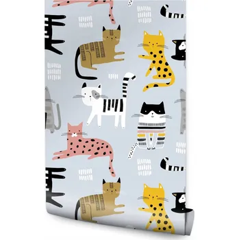 Fototapeta Tapeta pro děti - Barevné koťátka /1343172638