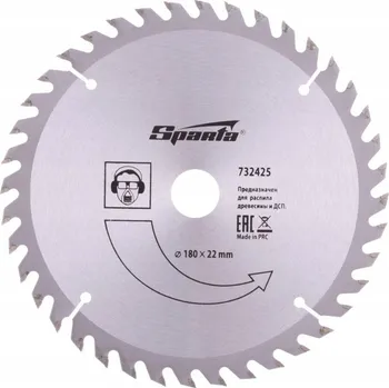 Řezný kotouč Řezný kotouč na dřevo Sparta 732425 180x22mm