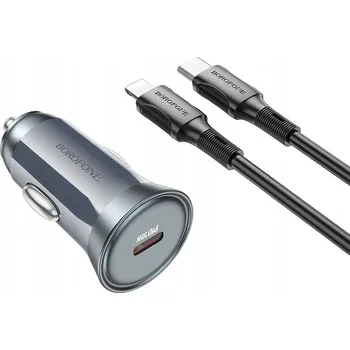 Borofone Nabíječka automobilová BZ26 Typ C 30W 3A kabelem Typ C Lightning