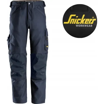 Pracovní obuv Pracovní kalhoty Budowa, odolné plátno Canvas+ Stretch Snickers 6324 Tmavě modrá Vel: 152