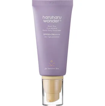 Přípravek na opalování Haruharu Wonder Black Rice Pure Mineral Relief Daily Sunscreen denní krém SPF50+ 50 ml