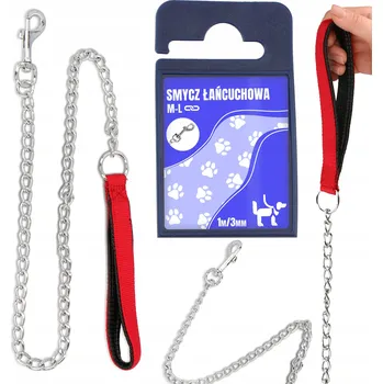 Vodítko pro psa Vodítko tradiční řetěz 1 m