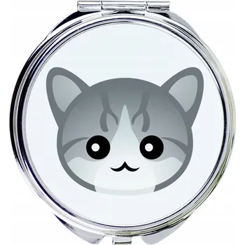 Kosmetické zrcátko Kapesní zrcátko stříbrné Art-Dog