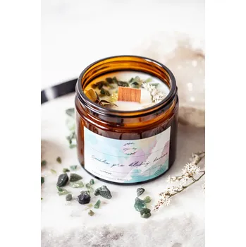 Svíčka Yoga day Svíčka s dřevěným knotem pro klidný domov