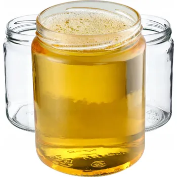 Sklenice 48x SKLENICE 540 ml SKLENĚNÁ ZAVAŘOVACÍ SKLENICE NA MED, DŽEM, OKURKY