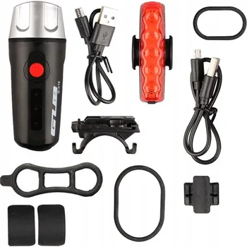 Cyklosvítilna Cyklistická světla, zadní světla, přední, sada GUB 016