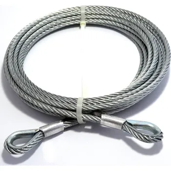 Lany Tažné ocelové lano, očnice-očnice, 16 mm 1 m