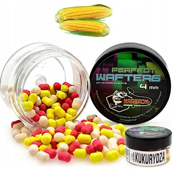 Boilies MARGROM Perfect WAFTERS 4mm aroma KUKUŘICE nástraha