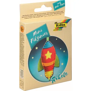 kreativní sada Mini sada na šití raketa 1 sada