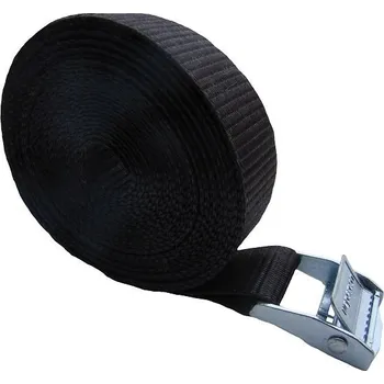 Upínací popruh Rychloupínací popruh s podložkou 50 mm 1,2 t , černý, 8 m
