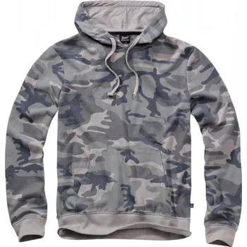 Pánská mikina Maskáčová pánská mikina Brandit Sweathoody - grey camo M