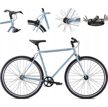 Městské kolo Kolo Fuji Declaration, rám 21,5 palců, kola 28", modré