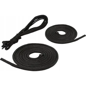 Lany POLYPROPYLENOVÉ LANO ČERNÉ PLETENÉ 4mm 30M