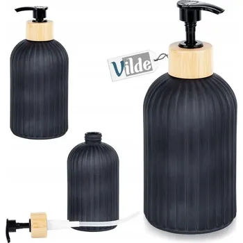 Dávkovač mýdla Ruční dávkovač mýdla na desku Vilde 400 ml béžový, černý