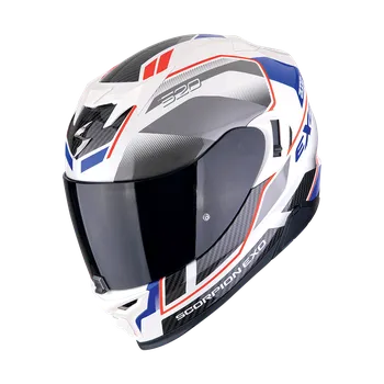 Helma na motorku Integrální helma Scorpion EXO-520 EVO AIR LENA (perleťově bílá, modrá), vel. 2XL