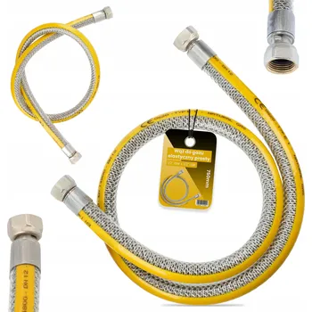 Plynová hadice Plynová hadice pro zemní plyn, flexibilní, 0,75 m