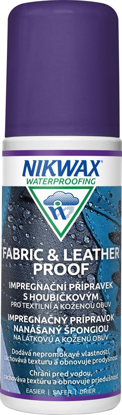 NIKWAX impregnační prostředek Fabric & Leather Proof Sponge 125 ml