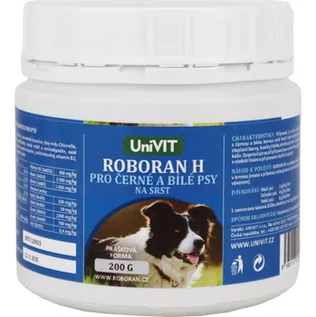 UNIVIT - Roboran Roboran H pro psy Černé a Bílé plv 200g