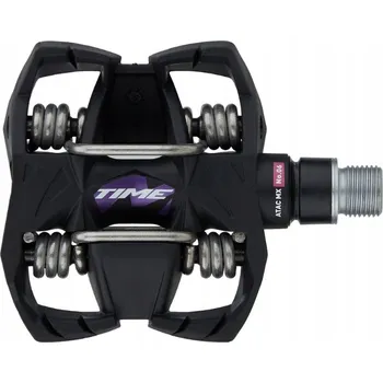 Pedál na kolo Ná šlapné pedály SPD TIME MX 6 BLACK PURPLE + kufry ATAC Easy