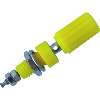 Elektrická zásuvka Bananová zásuvka (1x banán) SE Gniazdo głośnikowe 4mm žlutá