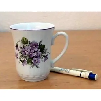 Hrnek porcelánový 0,25 l Fialka D