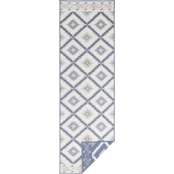 Modro-krémový venkovní koberec NORTHRUGS Malibu, 80 x 250 cm ID_1337813