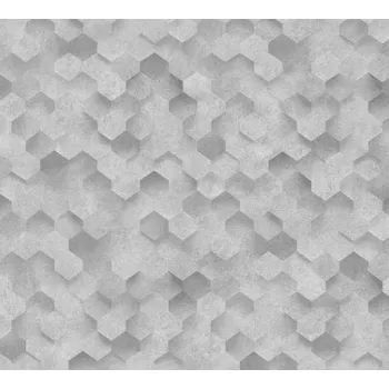 Fototapeta Tapeta na zeď světle šedá medová plástev 42512-30