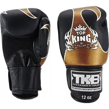 Boxerské rukavice Boxerské rukavice Top King TKBGEM-01A-BK-GD-12 12 oz