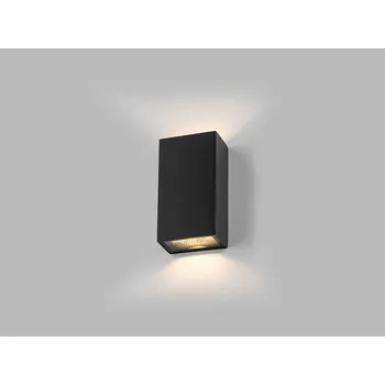 Venkovní osvětlení LED2 5100434D Nástěnné venkovní svítidlo BLOCK, A DALI/PUSH DIM 6W 3000K antracit