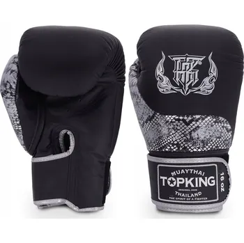 Boxerské rukavice Boxerské rukavice Top King TKBGPW-01-BK-SV-10OZ 10 oz